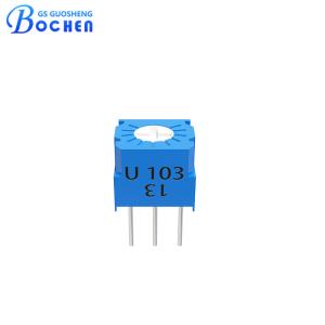 China 3323U 0.5W 1K 5K 10K 100K 500K Ohms Variable Resistor Single Turn Cermet Trimmer Potentiometer on sale