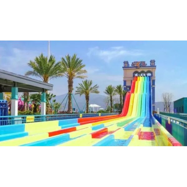 Super Boomerang Water Slide Playground For Amusement Park 1 Year Wanrranty