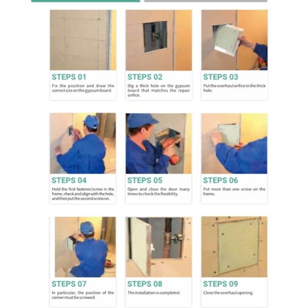 Push Lock Anodized Metal Aluminum Access Panel