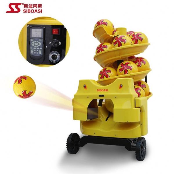 Quality Li Battery Football Machine Feeder Fixed Point Ball Self Detection CE for sale