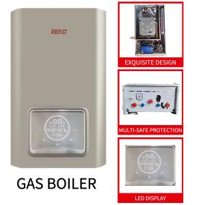 China 3C Wall Hanging Gas Furnace Golden Shell Wall Mounted Water Heater Dual Function on sale