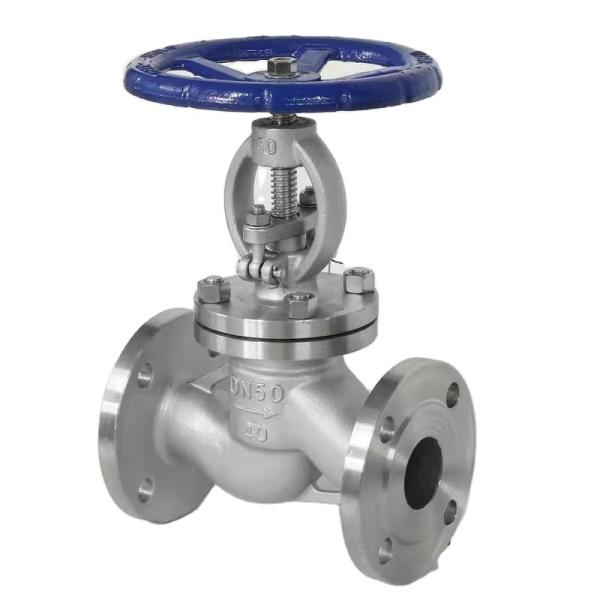 Quality ISO9001 Certified Manual RTS J41W-16P Stainless Steel 304 2" API Flanged Globe Valve for sale