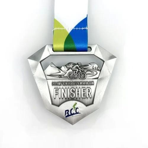Quality Custom Cycling Road Race Challenges Custom Finisher Medals Design for sale