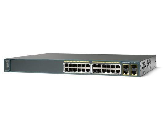 Quality WS-C2960-24PC-S Cisco Catalyst 2960 24 10/100 PoE + 2 T/SFP LAN Lite Image for sale