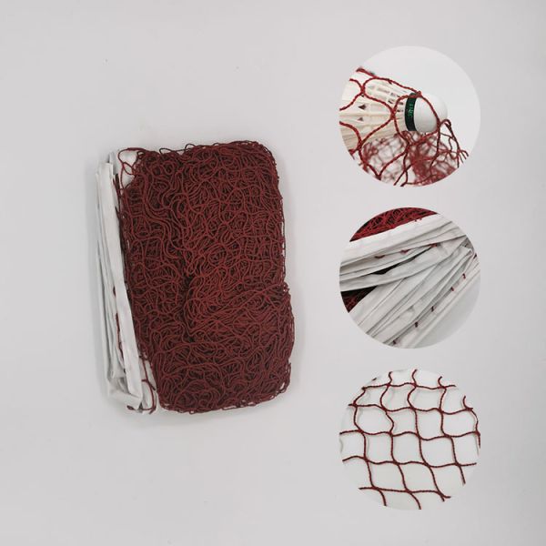 Steel Wire Foldable Portable Badminton Net Stand With Steel Polypropylene Fiber 6.1*0.76m