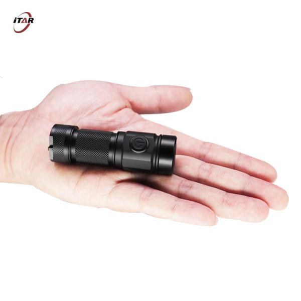Quality Portable Keychain Buckle Rechargeable Mini LED Flashlight 18350 Battery Powered for sale