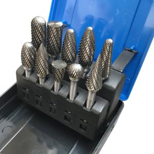 Buy cheap 10PCS High Speed Grinder Flexible Rotating Double Cut Tungsten Carbide Rotary Burr Set product