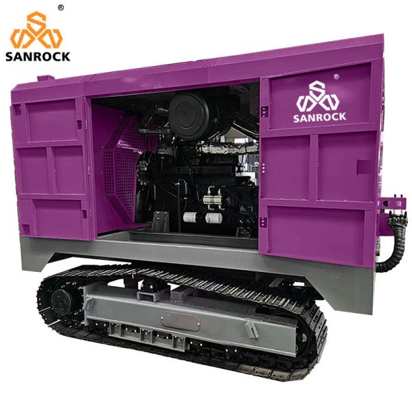 Crawler Air Compressor Screw High Pressure Air Compressor Machine Mining Air Compressor