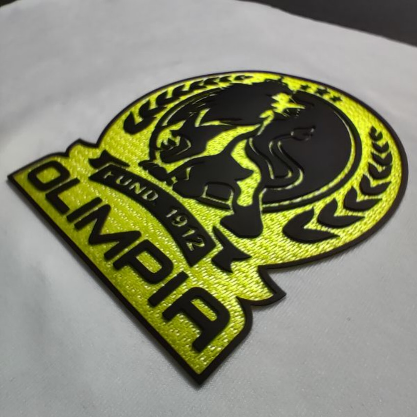 Heat Transfer Soccer Iron On Patch Heat Applied Badge TPU Main Logo Soccer Jersey Patch