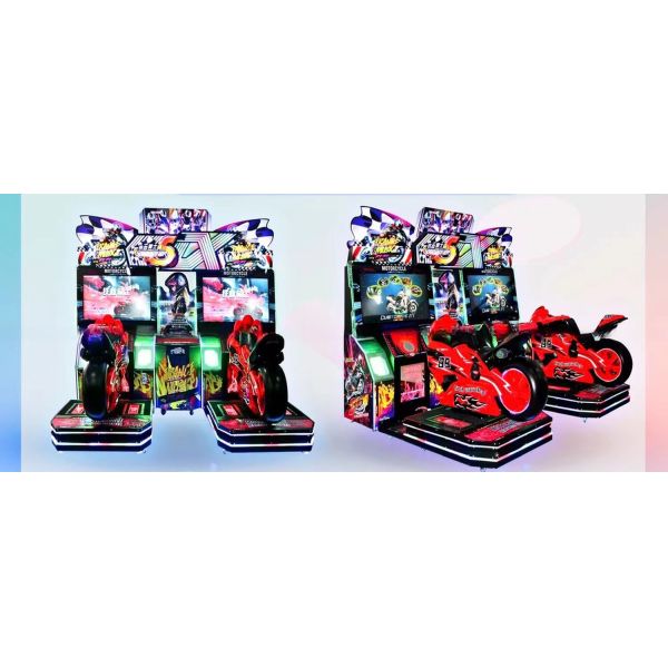 Dreamland 2022 New arrival and original coin operated driving arcade simulator super moto 3 game machine for sale