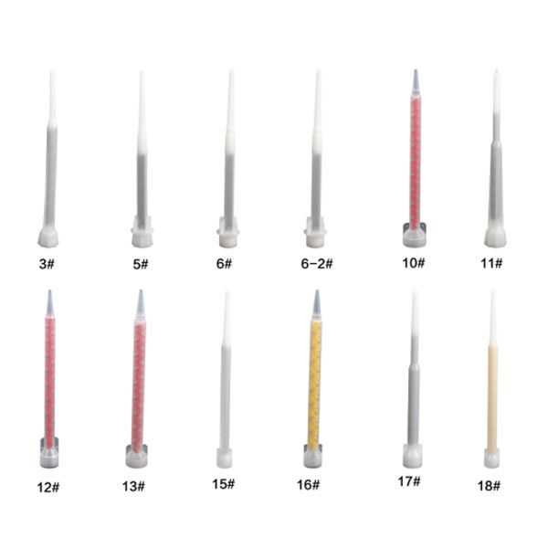 6# Plastic Static Mixer Resin Mixing Nozzle Tip