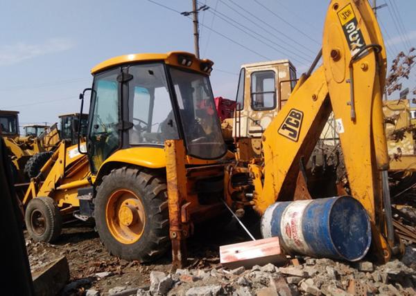 Quality Yellow Color Used Jcb 3cx Backhoe Loaders , England Small Backhoe Loader for sale