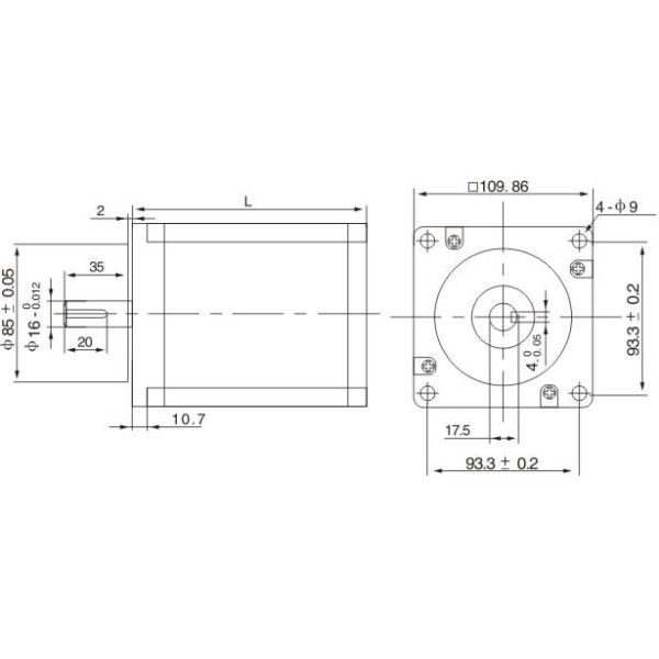 2-phase hybrid stepping motor J110HB99-05