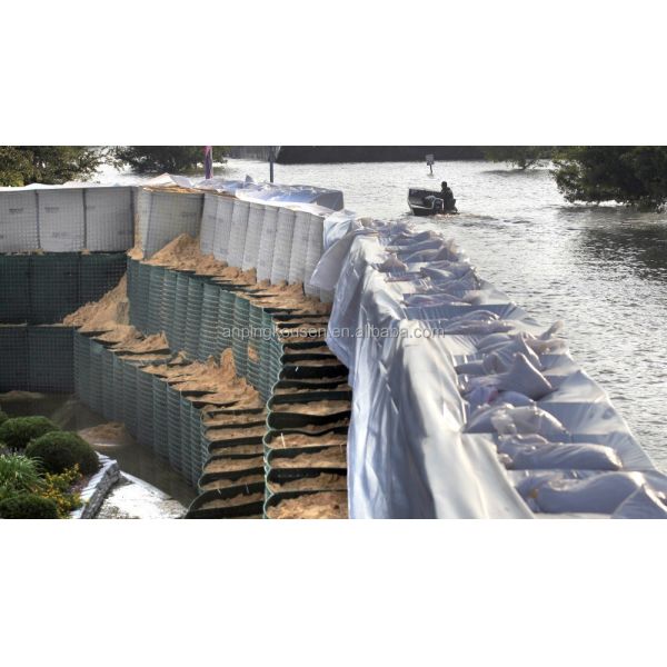 High Strength Gabion Flood Barrier Sand Wall Defensive Bastion Barriers