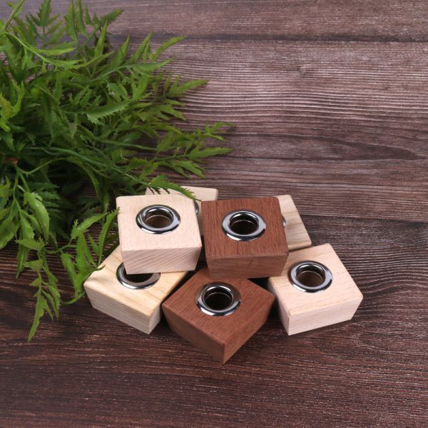 Square Reed Diffuser Cap Wooden Perfume Bottle Lid 28 25 Thread
