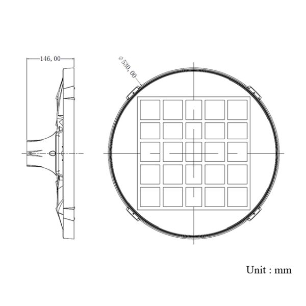 Outdoor Integrated 30W MPPT Led Garden Post Lights Solar Powered
