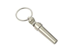 China Multifunction Keychain Metal Bottle Opener Key Holder Silver 17mm on sale