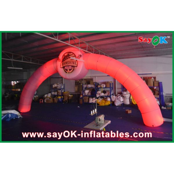 Inflatable Halloween Archway Orange Advertising Arch Inflatable Finish Line Arch / Archway Led Arch 3X6m