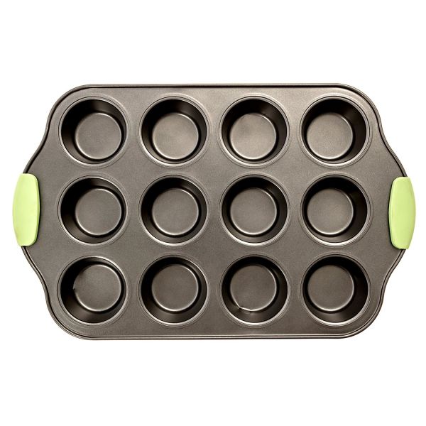 Non-stick Steel Baking Bakeware With Silicone Handles includes a Pie Pan,a Square Cake Pan,Baking Pan,a Bread Pan