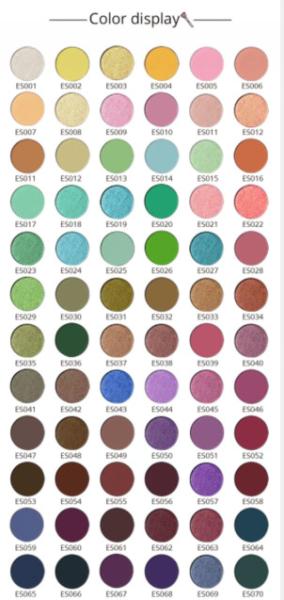 Quality ODM Pressed Glitter Singles Highly Pigmented Eyeshadow For Dark Skin for sale